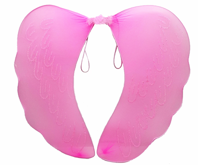 Pembe Renk Ortası Pembe Tüylü Tül Peri Kanadı 40x50 Cm Bx40