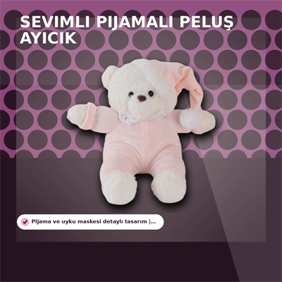 Pembe Renkli 30 cm Boyunda Yumuşak Peluş Ayıcık Oyuncak - Sevimli Tasarım