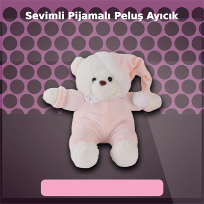Pembe Renkli 30 cm Boyunda Yumuşak Peluş Ayıcık Oyuncak - Sevimli Tasarım