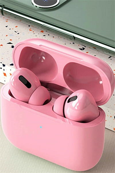 Pembe Renkli Kablosuz Kulak İçi Kulaklık, Bluetooth 5.0 Bağlantılı ve Dokunmatik Kontrol Özellikli