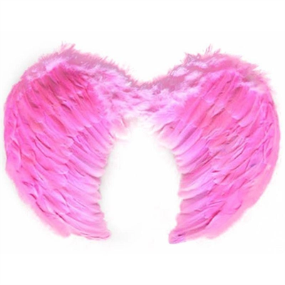 Pembe Renkli Orta Boy Çocuk Melek Kanadı 40x60 Cm Bx40