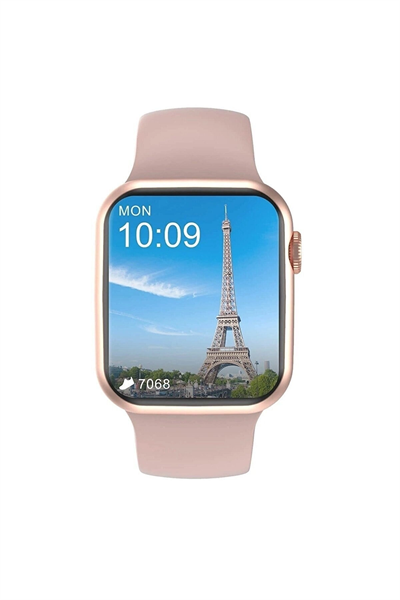Pembe Yeni Nesil 1.91 İnç Akıllı Saat, Nabız ve Uyku Takibi, GPS ve Suya Dayanıklı Özellikler
