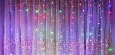 Perde Led  240 Ledli 8 Fonksiyonlu Dekor Lambası Rgb