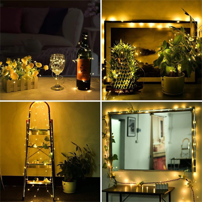 Peri Led Işık 10 Metre (sarı) Pilli Aydınlatma Şerit Led Saçak Spot Süsleme Bx40