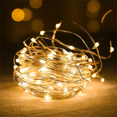 Peri Led Işık 10 Metre (sarı) Pilli Aydınlatma Şerit Led Saçak Spot Süsleme Bx40