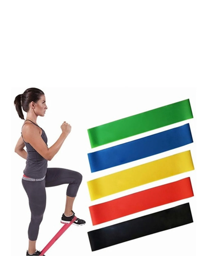 Pilates Direnç Lastiği Fitness Yoga ve Evde Spor İçin Çok Amaçlı Bant