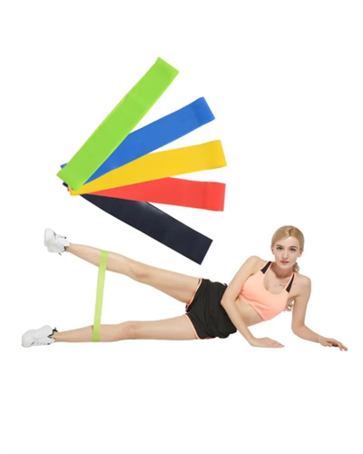 Pilates ve Fitness Direnç Bandı Egzersiz İçin Esnek Güçlendirme Lastiği