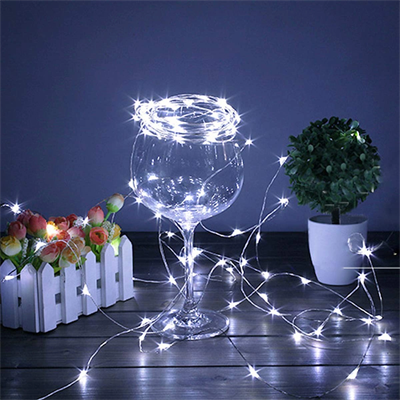 Pilli 5 Metre Dekoratif Peri Led Beyaz Aydınlatma Süsleme Lambası Bx40