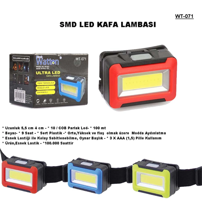 Pilli Kafa Lambası Wt-071