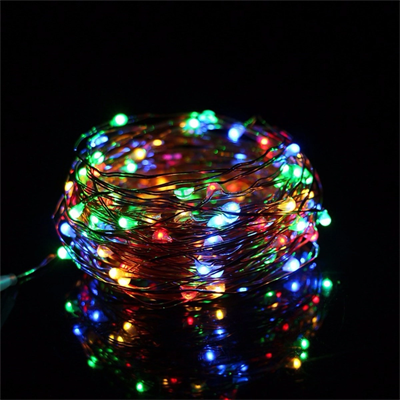 Pilli Renkli Peri Led Işık Dekoratif Aydınlatma 5 Metre Rgb Led Bx40
