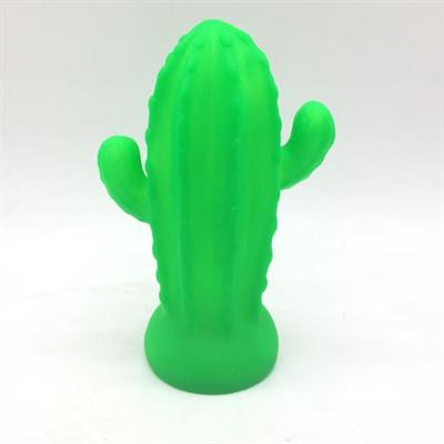 Pilli Silikon Led Işıklı Sevimli Kaktüs Gece Lambası Aydınlatması (3936)