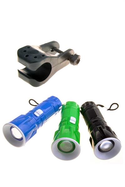 Pilli Zoomlu Ledli Bisiklet Ön Farı El Feneri Aydınlatma Lambası (3936)