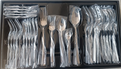 Pırlanta 30 Parça 6 Kişilik Çatal Kaşık Takımı 30 Parça Kutulu Hediyelik Çeyizlik Takım