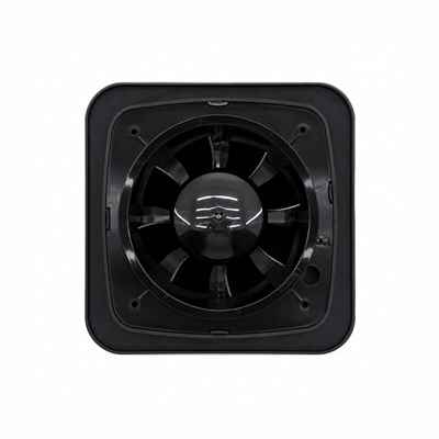 Plastik Aspiratör 120 Antrasit Banyo Tuvalet Havalandırma Aspiratörü 16w 1900rpm 180m3/h Ebt-120sa Bx40