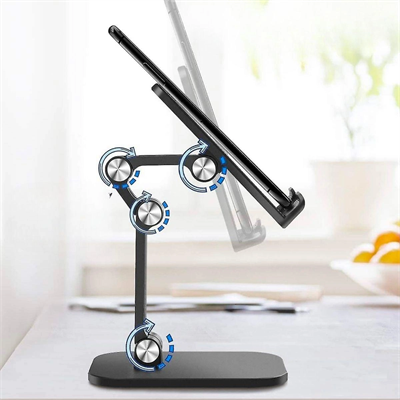 Plastik Ayarlanabilir Kaydırmaz Taban Telefon Tablet Standı Bx40