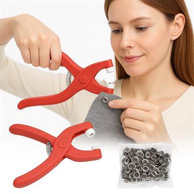 Plastik Çıt Çıt Pensi–Kıyafet, Bebek Önlüğü, Gömlek ve Tekstil Ürünleri İçin Çıtçıt Takma Aleti (3936)