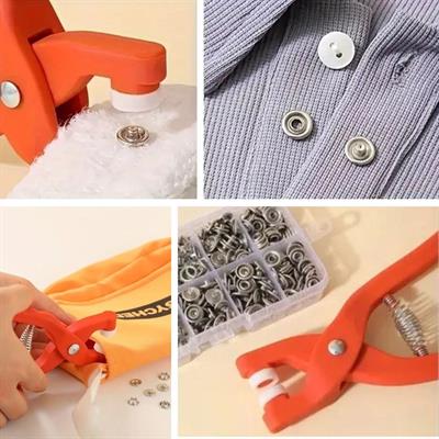 Plastik Çıt Çıt Pensi–Kıyafet, Bebek Önlüğü, Gömlek ve Tekstil Ürünleri İçin Çıtçıt Takma Aleti (3936)