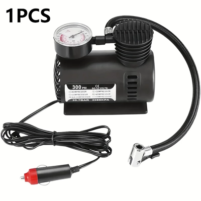 Plastik Gövdeli Siyah Mini Hava Kompresörü