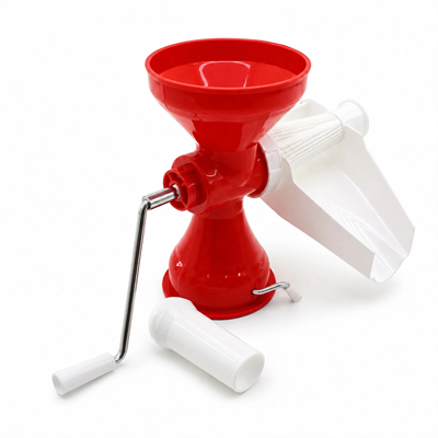 Plastik Süzgeçli - Hazneli Salça Makinesi  Metal Kollu Ev Yapımı Firesiz Pratik Kullanım Brkt-312007 Bx40