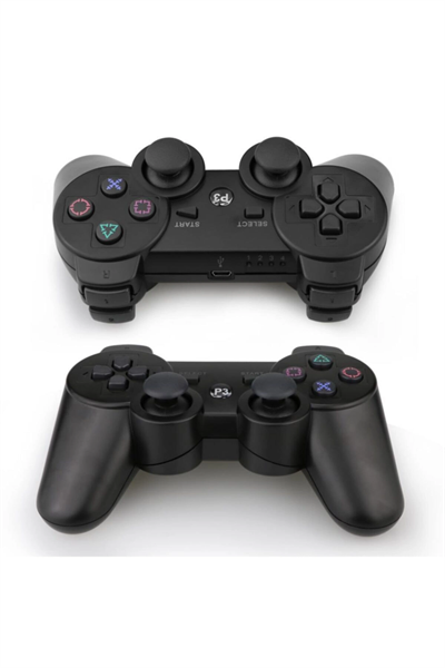 Playstation 3 uyumlu siyah bluetooth joystick, kablosuz bağlantı, 2 yıl garantili