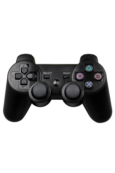Playstation 3 uyumlu siyah bluetooth joystick, kablosuz bağlantı, 2 yıl garantili