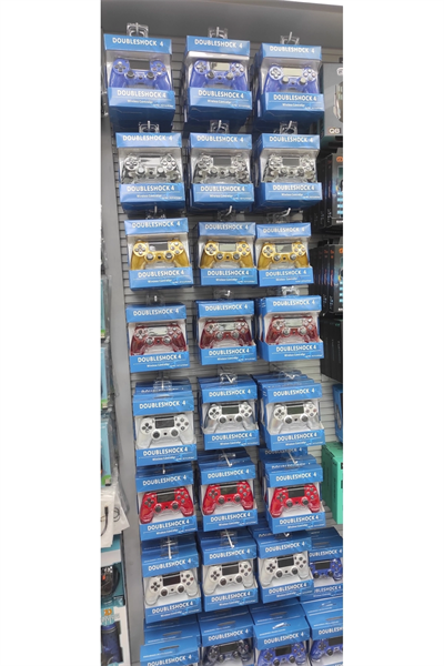 Playstation 4 uyumlu siyah bluetooth gamepad, kablosuz bağlantılı oyun kolu - Elektronik