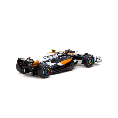 Podyum Detaylı 1/64 Ölçek McLaren MCL60 Lando Norris 2023 British GP Model Araba BX-313334