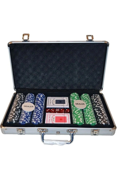 Poker seti 300 parça metal çantalı oyun takımı - Hobi & Eğlence Diğer Takımları Kategorisi