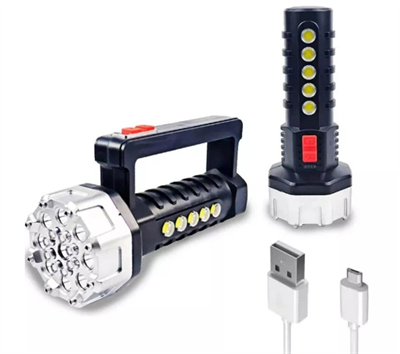 Polizei P-17 17+5 Cob Ledli Işıldak Fener