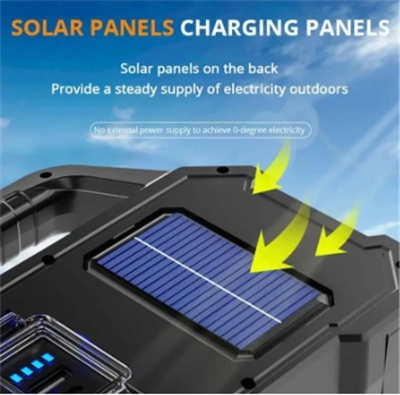 Polizei P-880a Solar Powerbanklı Şarjlı Taşınabilir Güçlü Fener