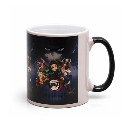 Porselen Renk Değiştiren Demon Slayer Kupa Bardak
