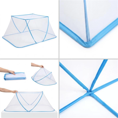 Portatif Bebek ve Çocuk Sinek Koruyucu Cibinlik Tül (50x125 cm) – Katlanabilir Beşik ve Yatak Tülü