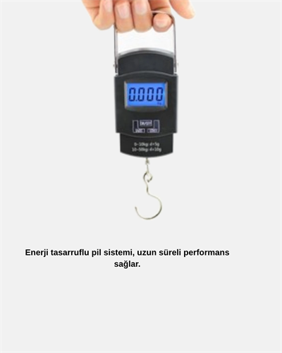 Portatif Dijital El Kantarı – Bavul, Kargo ve Paket Tartı Cihazı 50 Kg