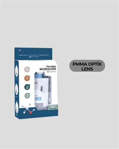 Portatif El Mikroskop – LED Işıklı, Aynı Anda Net Odaklama