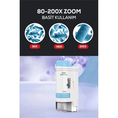 Portatif Mini Mikroskop