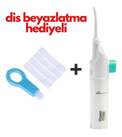 Power Floss Mekanik Diş Ve Ağız Temizleme Aleti ve Diş Beyazlatma Seti