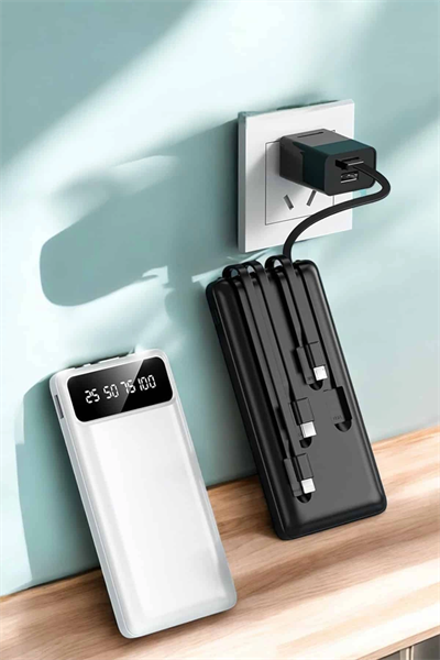 Powerbank 20.000 Mah Dijital Göstergeli LCD Ekran Uzun Pil Ömrü