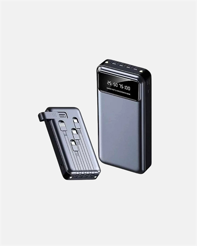 Powerbank 20000 mAh Hızlı Şarjlı LED Fenerli ve 4 Portlu