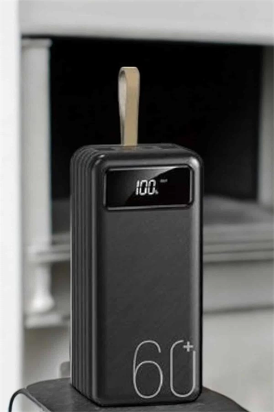 Powerbank 60.000 MAH 4 Portlu Uzun Şarj Süreli Dijital Göstergeli