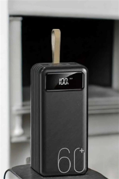 Powerbank 60.000 MAH 4 Portlu Uzun Şarj Süreli Dijital Göstergeli