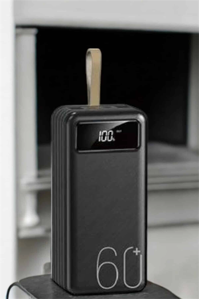 Powerbank 60.000 MAH 4 Portlu Uzun Şarj Süreli Dijital Göstergeli