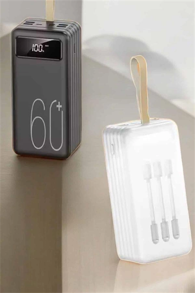 Powerbank 60.000 Mah Hızlı Şarj 4 Çıkışlı Uzun Şarj Süreli Dijital Göstergeli