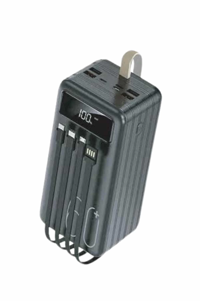 Powerbank 60.000 Mah Taşınabilir Şarj Hızlı El Fenerli Dijital Göstergeli