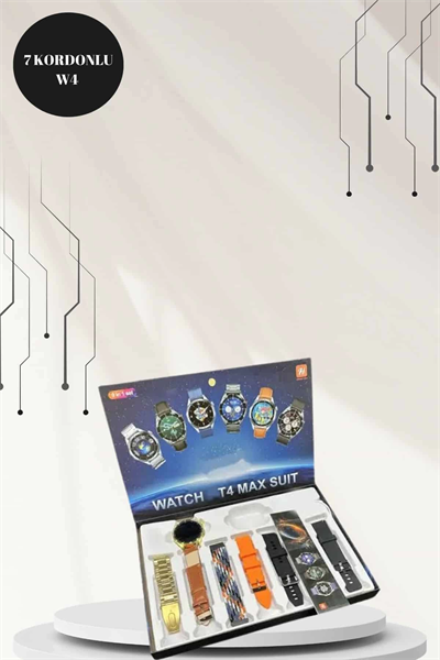 Powerbank Bluetooth Kulaklık Ve Akıllı Saat 7 Kordonlu Metal Kordon Plastik Kordon