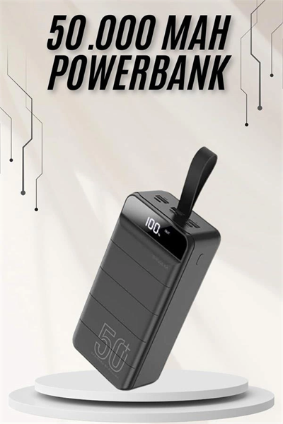 Powerbank Çoklu Şarj Girişi 50.000 Mah Taşınabilir Dijital Göstergeli (Kopya)