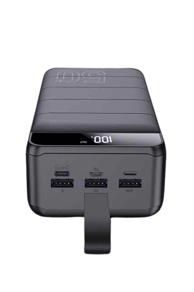 Powerbank Çoklu Şarj Girişi 50.000 Mah Taşınabilir Dijital Göstergeli