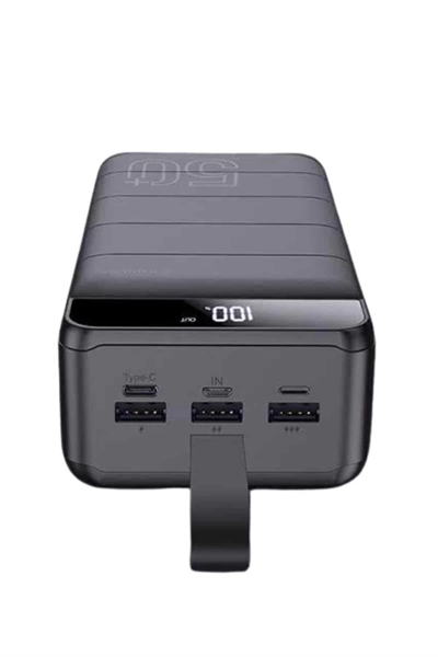 Powerbank Çoklu Şarj Girişi 50.000 Mah Taşınabilir Dijital Göstergeli