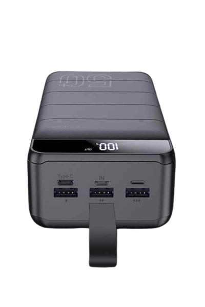 Powerbank Çoklu Şarj Girişi 50.000 Mah Taşınabilir Dijital Göstergeli