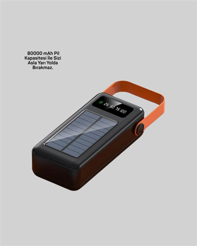 Powerbank Hızlı Şarj Solar Güneş Enerjili Çok Girişli