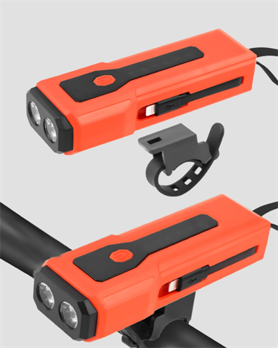 Powerbank Özellikli Bisiklet Işığı Dijital Göstergeli Led